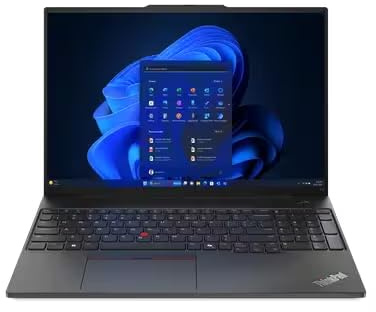 Lenovo ThinkPad E16 Gen 2 Laptop - Ryzen 7 7735U, 16 GB di RAM, 1 TB SSD, Radeon 680M, Windows 11 Pro, 16 WUXGA, IPS, Touch, Nero grafite (21M5001EUS)