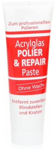 PolyXpert Acrylglas Polierpaste 75ml – Repairpaste für Acrylglas & Kunststoff - Politur für Kratzerentfernung & Pflege