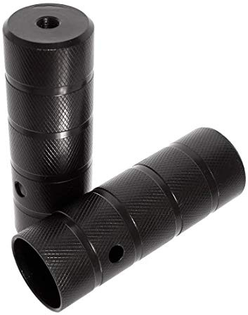 KHE Black Steel BMX Pegs 10 mm 3/8 Thread Black – T33