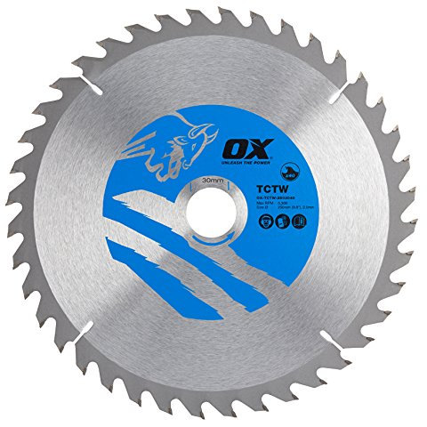 OX Wood Cutting Circular Saw Blade 250/30mm, 40 Teeth ATB