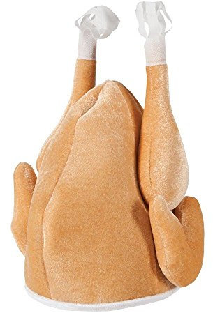 Roasted Turkey Hat Novelty Christmas Plush Santa Hat Costume Christmas Kids Adults Fancy Dress Party Xmas Office Fun Headwear Accessories