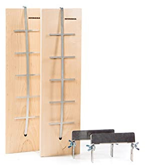 MUURIKKA 43001150 Grillbretter mit Rahmen, Beige, 50 x 14 x 2 cm, 2 Stück