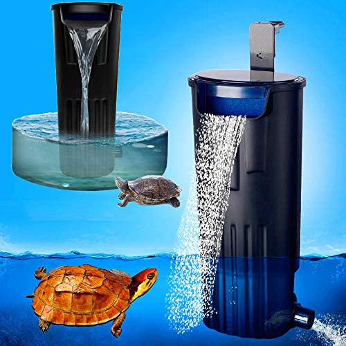 LONDAFISH Stummer Schildkröten-Filter-Wasser-versenkbarer Filter für Schildkröte-Behälter/Aquarium-Filtration 600L / H