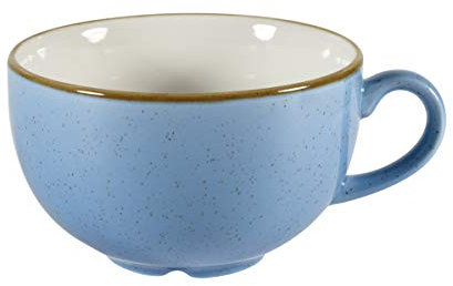 Churchill Stonecast -Cappuccino Cup- Inhalt: 34cl, Farbe wählbar (Cornflower Blue)