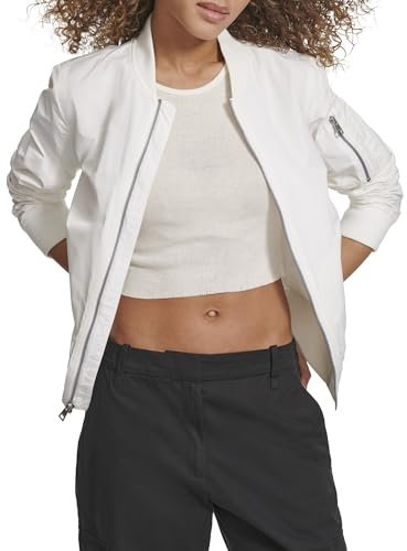 Levi's Melanie Newport Bomber Jacket (Regular & Plus Size) Veste mi-Saison, Blanc/Jardin Opulent, XL Femme