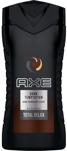 Axe Gel Douche Homme Dark Temptation Dark Chocolate Scent Total Relax 250ml (lot de 4)
