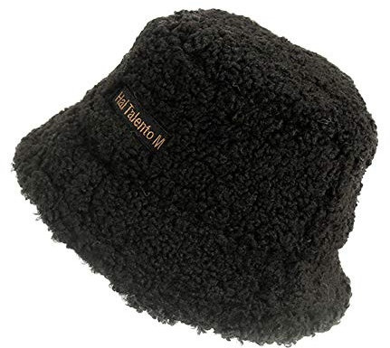 Vobony Wintermütze Damen Weiche Warmer Fischerhut Vintage Fellmütze Freizeithut Klassisch Fedorahüte Bowler Hut (schwarz)