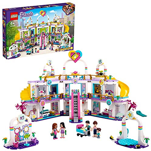 LEGO 41450 Friends Heartlake City Kaufhaus Bauset mit 5 Geschäften und 6 Figuren - 4 Mini Puppen, eine Mini-Spielfigur und EIN Baby