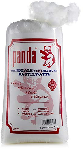 Die Stofftante Panda Füllwatte Bastelwatte Stopfwatte/weiß / 1 kg