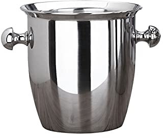 KJLY Secchiello da birra in acciaio inox 304 da 2 l/5 l, secchiello da birra per la casa, per bar, champagne, bottiglie di vino, refrigeranti per bevande con manico portatile (colore: 2 L)