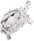 EXCEART Glasfiguren Deko Chinesische FENG Shui Schildkröte Glas Kristall Schildkröte Ornament Glück Schmuck Kristall Handwerk 1Pc (Transparent) Kleine Tiere Figuren