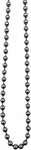 Premium Roller Blind Chrome Beaded Pull Chain - Continuous Loop (150cm Drop, Chrome)