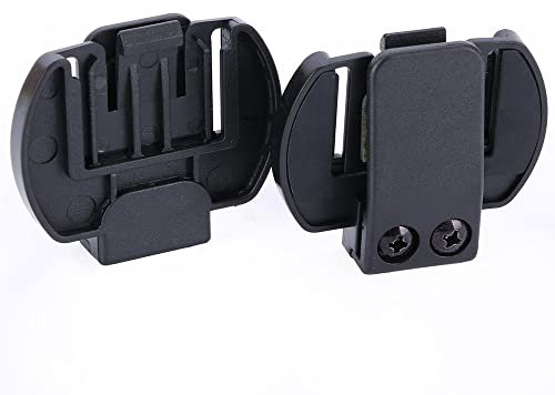 QSPORTPEAK Motorrad Intercom Zubehör, Mikrofon Kopfhörer Clip,Intercom Halterung für V6 / V4 Motorrad Bluetooth Interphone Intercom,2 Stück