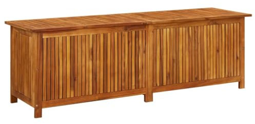 vidaXL Akazienholz Massiv Garten Aufbewahrungsbox Auflagenbox Kissenbox Gartenbox Gartentruhe Kissentruhe Gartenmöbel Truhe Box Kiste 175x50x58cm