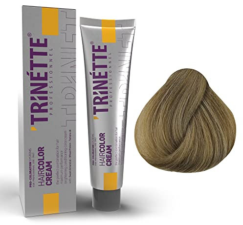 TRINETTE Hair Color Cream | Haarfarbe Creme | Coloration Creme für Profi | 100ml (No 9)