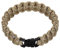 Paracord Survival Armband olive, schwarz, khaki coyote tan, je nach Auswahl Outdoor ca 2,20cm breit, 18 bzw 23 cm lang, Notfallseil Cord (24,5 cm khaki/coyote tan)
