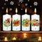 Wandtattoo Loft Fensterbilder Weihnachten mit Adventskerzen – Wiederverwendbar – A4 Bogen – Weihnachstdeko Fenster Kinderzimmer, Weihnachtsbilder Fenster, Fensterbild Winter