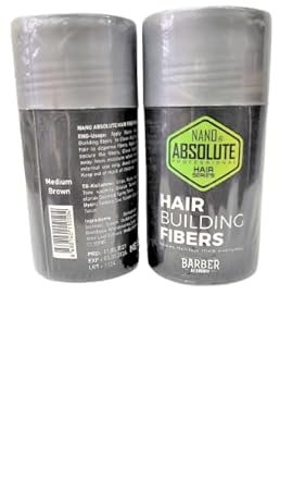 Hair Building Fibers - Haarfasern, Hair Fibers, Streuhaar, Schütthaar, Volumen, Auffüllend, Kosmetik - 1 Stück (Medium Brown)