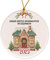 FEENSTAUB Weihnachtsschmuck, personalisierbarer Christbaumschmuck Keramik-Anhänger, Geschenk Weihnachten Baumschmuck mit Namen, Weihnachtsbaumschmuck, erstes Weihnachten im neuen Haus