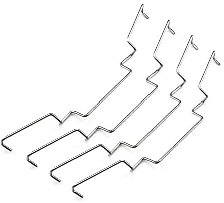DGHAOP 4 x Computer-Mainboard-CPU-Kühlerlüfter, Befestigungsclip, Computer-Kühlzubehör, 9 cm Drahtschnalle, unterer Hakentyp