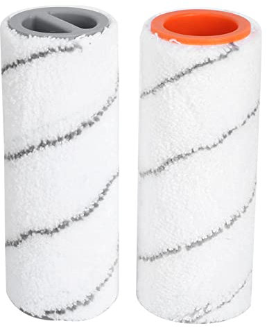 OKJHFD Washable Low Noise Replacement Brush Roller Microfiber Floor Roller,Sweeper Roller Brush 1 Pairfor Karcher FC3 FC3D FC5 FC5D FC7 Yellow