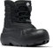 Columbia Powderbug Snowlite Lace, Stivali da neve Unisex - bambini e ragazzi, Black/White Youth, 35 EU