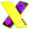 NALIA Cubierta Silicona de Neón Color Compatible con Samsung Galaxy S24 Plus Funda, Carcasa Suave Aterciopelada Antideslizante Colorido Intenso Brillante, Estuche Delgado Flexible, Color:Amarillo