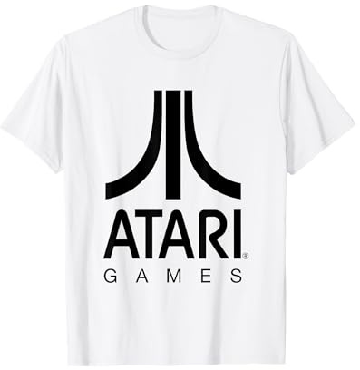 Atari Games Logo Stampa Scuro Maglietta