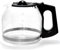 12-Cup Replacement Glass Coffee Carafe Compatible with Black and Decker Coffee maker Model CM0915BKD, Black Handle with Extra Lid, Product Height: 5.9 inch.