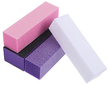 Healvian 20piezas Uñas De Esponja Para Manicura Herramientas De Belleza Para Uñas Archivos De Lijado y Pulido