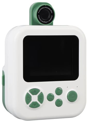 Sofortbildkamera, 48 MP Foto 1080P Video Digitalkamera mit um 180 Grad Drehbarem Objektiv, 2,4 Zoll IPS Bildschirm, Tragbare Videokamera, Unterstützt Musik für den Alltag