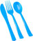 Hithika Lot de 24 couverts en plastique résistant lavables et réutilisables [24 cuillères, 24 fourchettes, 24 couteaux] Idéal pour les fêtes, les fêtes d'enfants, les buffets, les pique-niques, les