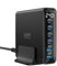 240W Chargeur USB C 6 Ports, Chargeur PD3.1 GaN avec écran LED, Station de Charge Rapide de Bureau pour MacBook Pro/Air, pour iPhone Pro/iPad/Dell XPS/Galaxy et Plus Encore, Noir