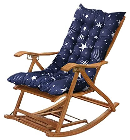 FINEUNAN Stuhlkissen Sitzkissen und Rückenkissen für Schaukelstuhl Gartenmöbel Indoor Outdoor Patio Hochlehner Kissen 120x50x8cm - Stern