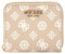 GUESS Laurel SLG Small Zip Around Wallet Sand Logo