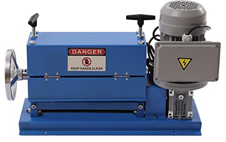 370W Electric Wire Stripping Machine, Automatic Wire Stripper, 11 Channel & 10 Blade Cable Stripper, for 0.06-1.5inch (1.5mm-38mm) Copper Wire, Copper Recycle