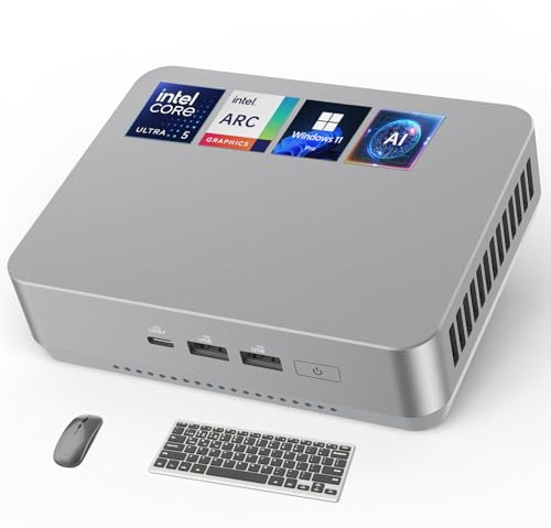 ASUS NUC 14 Pro+ AI Mini PC, Intel Ultra 5 125H (14C/18T, fino a 4,5 GHz), 64 GB DDR5 RAM, SSD PCIe da 2 TB, Win 11 Pro, Intel Arc GPU, Thunderbolt 4, WiFi 6E, BT 5.3, mini computer desktop per AI e