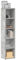 CD Storage Tower Rack Set of 2, Media Storage Cabinet CD Shelf Concrete Grey 21x16x93.5 cm Engineered Wood