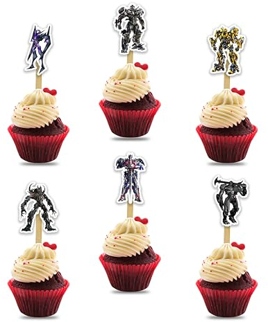 Optms prme Cupcake Topper - Birthday Decorations.
