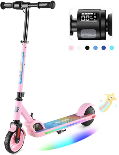 Caroma 180W E Scooter Kinder für 6- bis 14-Jährige Pattern Pink