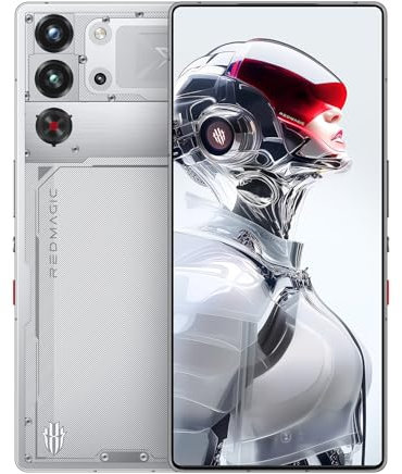 REDMAGIC 10S Pro 144Hz Gaming Handy, 5G Android Smartphone, 24GB RAM+1TB ROM, Snapdragon 8 Elite Leading Version, 6.85 1.5K Full Screen Gaming Telefon, 50MP Camera, 80W Ladegerät, Silber