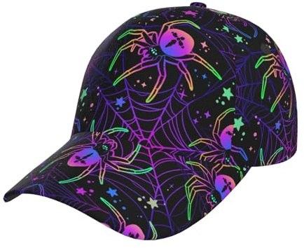 Baseball Cap Mehrfarbige Spinnen Trucker Hut Klassisch Baseballkappe Einstellbare Baseballmütze Für Außenbereich Reisen Running
