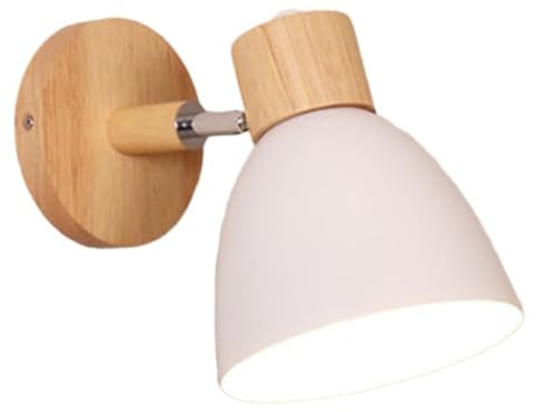 Fegtrtyoa Nordic Modern LED Wall Lamp Minimalist Iron Decorative Light for Bedroom Bedsides Aisle Restaurant Indoor Illumination White