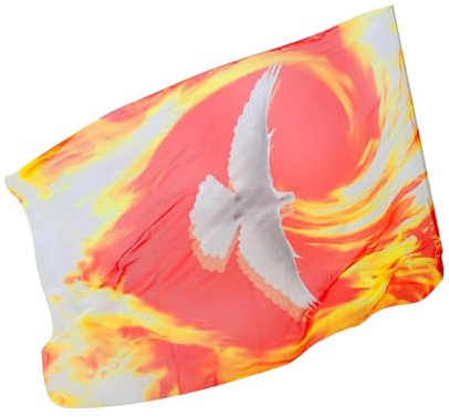 Drapeaux de culte pour l'église de danse – Bannière de danse en mousseline de soie pour filles débutantes, danseurs chrétiens, pratiques, événements, réunions, conférences de prière