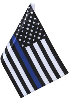 e-most Universal Ersatz Motorrad Flagge Ärmeln 15,2 x 22,9 cm American/USA Flagge, Thin Blue Line, 6x9