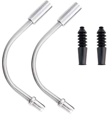 EACOZY Bike V Brake Noodle Cable Guide Pipe, Bicycle Brake Pipe with Rubber Boots for Mountain Bikes Bicycles