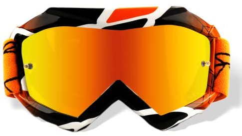 NENKI Occhiali da moto per bambini, occhiali motocross bambino, occhiali da corsa fuoristrada per ragazzi, per bambini e bambine dai 3 ai 12 anni NK-1018