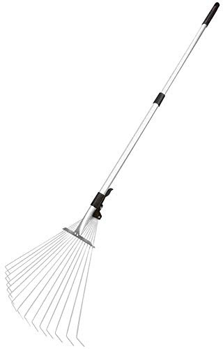 Siena Garden Teleskop-Laubrechen 154 cm Alu-Stiel 25 mm