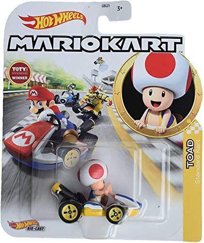 Unbekannt GJH63 - Model Toad Standard Kart SUPER Mario Kart Die Cast - Multicolor - 1/64 5cm