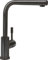 Villeroy & Boch Modern Steel Küchenarmatur, Hochdruck, Wasserhahn Küche mit Keramikkartusche und 360° Schwenkbereich, Spültischarmatur wassersparend, Auslauf Höhe 281mm, Anthracite